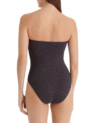 Eres Women's Scintillant Glitter Bustier One-Piece Swimsuit - Noir Lurex - Size 8 | Thumbnail 5 Eres Women's Scintillant Glitter Bustier One-Piece Swimsuit - Noir Lurex - Size 8 | Thumbnail 5
