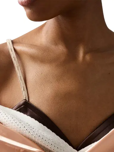 Miu Miu Women's Satin Bra Top - Brown | Thumbnail 6 Miu Miu Women's Satin Bra Top - Brown | Thumbnail 6