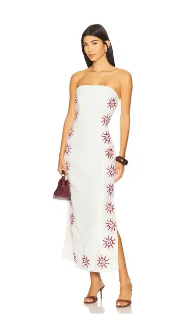 The Wolf Gang Sueno Strapless Maxi Dress | Thumbnail 1 The Wolf Gang Sueno Strapless Maxi Dress | Thumbnail 1