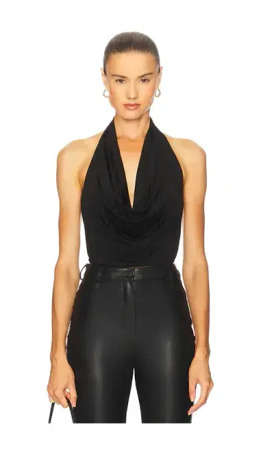 Alice + Olivia Alice + Olivia Ayanna Deep Halter Top | Thumbnail 1 Alice + Olivia Alice + Olivia Ayanna Deep Halter Top | Thumbnail 1