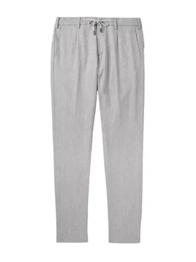ELEVENTY Slim-Fit Straight-Leg Pleated Stretch Wool and Cashmere-Blend Drawstring Trousers - Men | Thumbnail 1 ELEVENTY Slim-Fit Straight-Leg Pleated Stretch Wool and Cashmere-Blend Drawstring Trousers - Men | Thumbnail 1