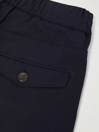 ELEVENTY Slim-Fit Straight-Leg Pleated Stretch-Wool Drawstring Trousers - Men | Thumbnail 5 ELEVENTY Slim-Fit Straight-Leg Pleated Stretch-Wool Drawstring Trousers - Men | Thumbnail 5
