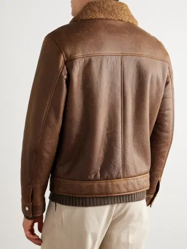 ELEVENTY Slim-Fit Shearling Jacket - Men | Thumbnail 4 ELEVENTY Slim-Fit Shearling Jacket - Men | Thumbnail 4