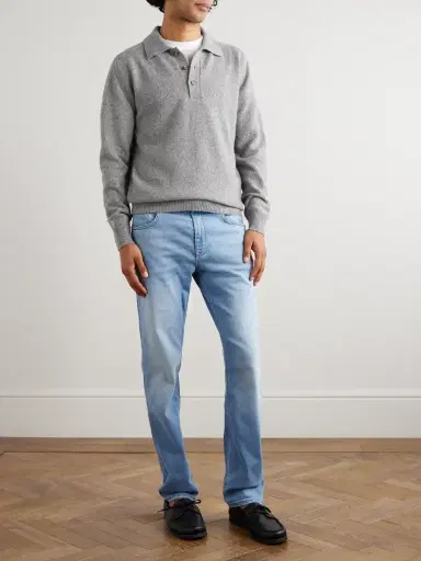 ELEVENTY Wool-Blend Polo Shirt - Men | Thumbnail 2 ELEVENTY Wool-Blend Polo Shirt - Men | Thumbnail 2
