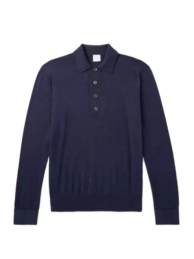ELEVENTY Slim-Fit Cotton and Cashmere-Blend Polo Shirt - Men | Thumbnail 1 ELEVENTY Slim-Fit Cotton and Cashmere-Blend Polo Shirt - Men | Thumbnail 1