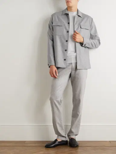 ELEVENTY Wool-Blend Overshirt - Men | Thumbnail 2 ELEVENTY Wool-Blend Overshirt - Men | Thumbnail 2