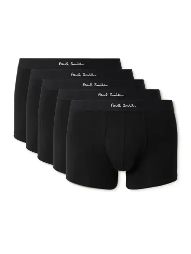 Paul Smith Five-Pack Stretch Organic Cotton-Jersey Boxer Briefs - Men | Thumbnail 1 Paul Smith Five-Pack Stretch Organic Cotton-Jersey Boxer Briefs - Men | Thumbnail 1