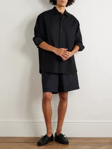 Saman Amel Straight-Leg Wool Drawstring Shorts - Men | Thumbnail 2 Saman Amel Straight-Leg Wool Drawstring Shorts - Men | Thumbnail 2