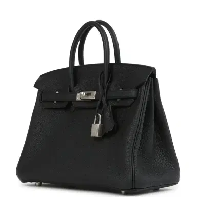 HERMÈS Hermes Birkin 25 Black Togo Brushed Palladium Hardware | Thumbnail 5 HERMÈS Hermes Birkin 25 Black Togo Brushed Palladium Hardware | Thumbnail 5