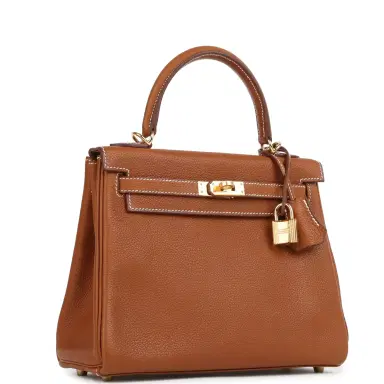 HERMÈS Hermes Kelly Retourne 25 Fauve Barenia Faubourg Gold Hardware | Thumbnail 2 HERMÈS Hermes Kelly Retourne 25 Fauve Barenia Faubourg Gold Hardware | Thumbnail 2