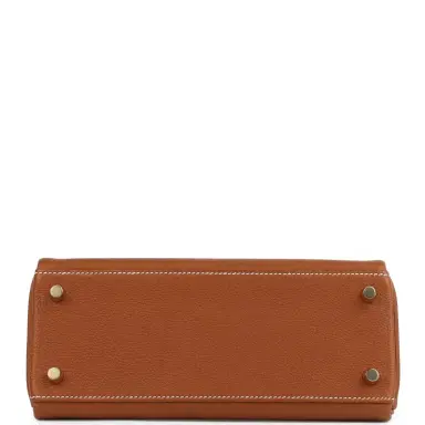 HERMÈS Hermes Kelly Retourne 25 Fauve Barenia Faubourg Gold Hardware | Thumbnail 5 HERMÈS Hermes Kelly Retourne 25 Fauve Barenia Faubourg Gold Hardware | Thumbnail 5