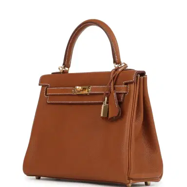 HERMÈS Hermes Kelly Retourne 25 Fauve Barenia Faubourg Gold Hardware | Thumbnail 6 HERMÈS Hermes Kelly Retourne 25 Fauve Barenia Faubourg Gold Hardware | Thumbnail 6