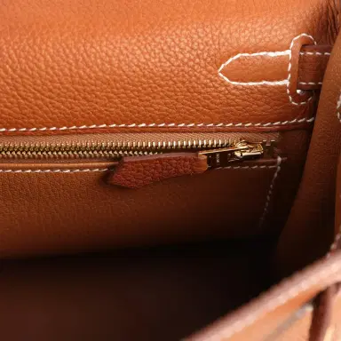 HERMÈS Hermes Kelly Retourne 25 Fauve Barenia Faubourg Gold Hardware | Thumbnail 9 HERMÈS Hermes Kelly Retourne 25 Fauve Barenia Faubourg Gold Hardware | Thumbnail 9