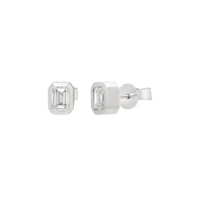 Ina Mar Ina Mar 18K White Gold 1.05 ctw Emerald Cut Diamond Stud Earrings by The Solist | Thumbnail 1 Ina Mar Ina Mar 18K White Gold 1.05 ctw Emerald Cut Diamond Stud Earrings by The Solist | Thumbnail 1