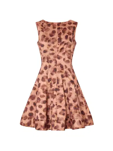 Milly Women's Poppy Leopard-Print Sleeveless Minidress - Brown Multi | Thumbnail 1 Milly Women's Poppy Leopard-Print Sleeveless Minidress - Brown Multi | Thumbnail 1