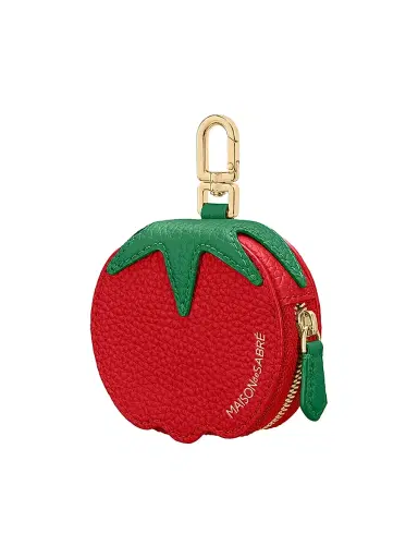 MAISON de SABRÉ Women's The Sabrémoji Fruit Coin Purse - Tomato | Thumbnail 3 MAISON de SABRÉ Women's The Sabrémoji Fruit Coin Purse - Tomato | Thumbnail 3