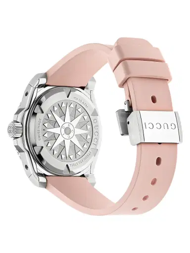 Gucci Men's Dive Stainless Steel, Ceramic & Rubber Strap Watch/36MM - Pink | Thumbnail 4 Gucci Men's Dive Stainless Steel, Ceramic & Rubber Strap Watch/36MM - Pink | Thumbnail 4