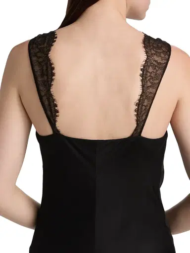Brandon Maxwell Women's The Malone Lace-Trim Gown - Black - Size 8 | Thumbnail 6 Brandon Maxwell Women's The Malone Lace-Trim Gown - Black - Size 8 | Thumbnail 6