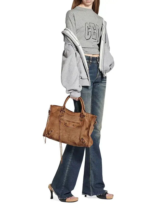 Women's Le City Suede Tote Bag - Camel Women's Le City Suede Tote Bag - Camel