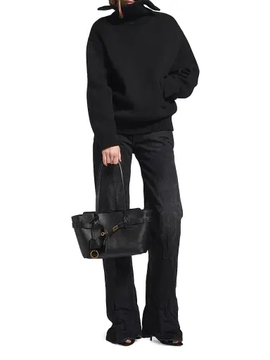 Balenciaga Women's Bel Air Tote Bag - Black | Thumbnail 2 Balenciaga Women's Bel Air Tote Bag - Black | Thumbnail 2