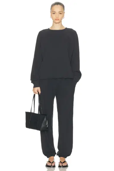 ÉTERNE Oversized Lightweight French Terry Raglan Sweatshirt | Thumbnail 4 ÉTERNE Oversized Lightweight French Terry Raglan Sweatshirt | Thumbnail 4