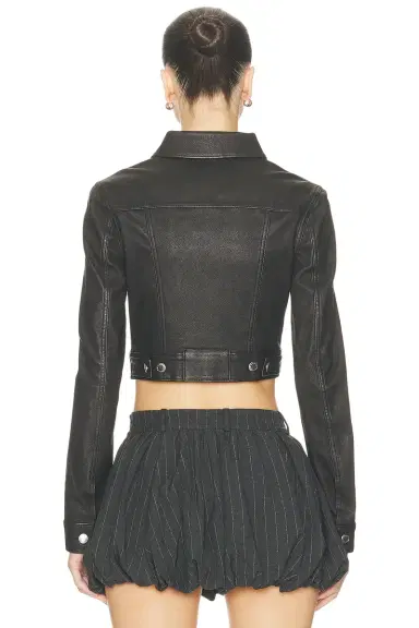 Alexander Wang Shrunken Trucker Jacket | Thumbnail 3 Alexander Wang Shrunken Trucker Jacket | Thumbnail 3