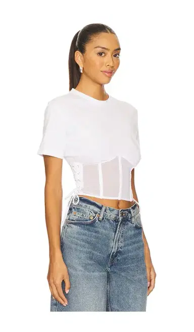 Fleur du Mal Sabrina Corset T-Shirt | Thumbnail 2 Fleur du Mal Sabrina Corset T-Shirt | Thumbnail 2