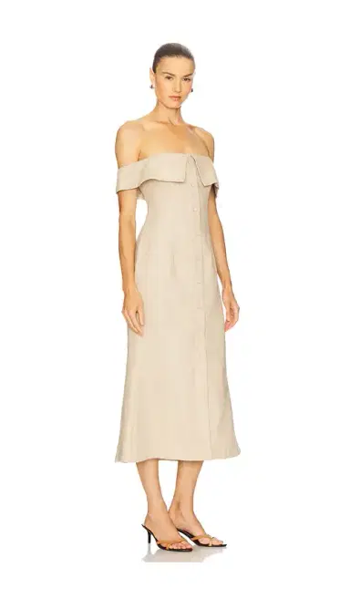 Camila Coelho Harlow Linen Midi Dress | Thumbnail 2 Camila Coelho Harlow Linen Midi Dress | Thumbnail 2