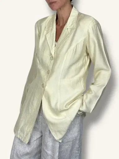 Jen Wonders Studio Ivory Blazer | Thumbnail 3 Jen Wonders Studio Ivory Blazer | Thumbnail 3