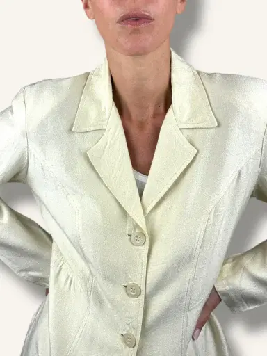 Jen Wonders Studio Ivory Blazer | Thumbnail 4 Jen Wonders Studio Ivory Blazer | Thumbnail 4
