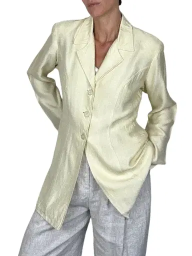 Jen Wonders Studio Ivory Blazer | Thumbnail 1 Jen Wonders Studio Ivory Blazer | Thumbnail 1