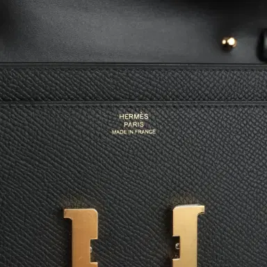HERMÈS Hermes Constance Wallet To Go Black Epsom Gold Hardware | Thumbnail 7 HERMÈS Hermes Constance Wallet To Go Black Epsom Gold Hardware | Thumbnail 7