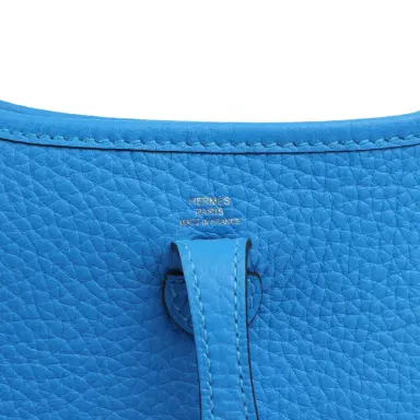 HERMÈS Hermes Evelyne TPM New Bleu Hyrda Clemence Gold Hardware | Thumbnail 7 HERMÈS Hermes Evelyne TPM New Bleu Hyrda Clemence Gold Hardware | Thumbnail 7