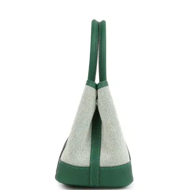 HERMÈS Hermes Garden Party Neo 23 Vert Moyen-Ecru Toile H Canvas and Vert Moyen Negonda Palladium Hardware | Thumbnail 7 HERMÈS Hermes Garden Party Neo 23 Vert Moyen-Ecru Toile H Canvas and Vert Moyen Negonda Palladium Hardware | Thumbnail 7