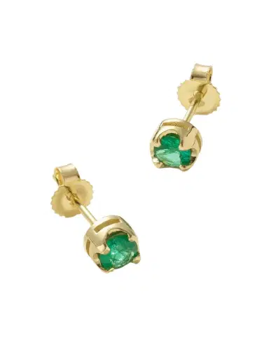 Jennifer Meyer Small Illusion 18-karat Gold Emerald Earrings | Thumbnail 1 Jennifer Meyer Small Illusion 18-karat Gold Emerald Earrings | Thumbnail 1