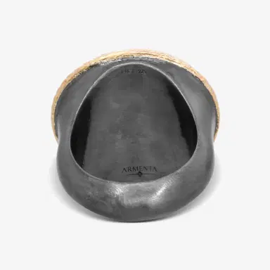 Armenta Armenta Men's 14K Rose Gold & Grey Sterling Silver Diamond Cross Statement Ring Sz. 9 by The Solist | Thumbnail 3 Armenta Armenta Men's 14K Rose Gold & Grey Sterling Silver Diamond Cross Statement Ring Sz. 9 by The Solist | Thumbnail 3
