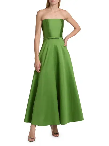 SACHIN & BABI Women's Darian Bow-Detailed Strapless Cocktail Dress - Green Garnet | Thumbnail 2 SACHIN & BABI Women's Darian Bow-Detailed Strapless Cocktail Dress - Green Garnet | Thumbnail 2