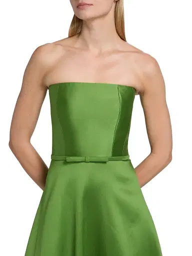 SACHIN & BABI Women's Darian Bow-Detailed Strapless Cocktail Dress - Green Garnet | Thumbnail 6 SACHIN & BABI Women's Darian Bow-Detailed Strapless Cocktail Dress - Green Garnet | Thumbnail 6