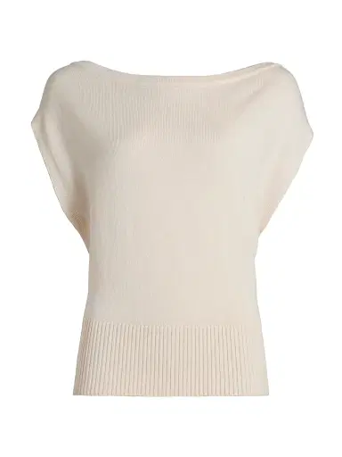 Ramy Brook Women's Chet Wool Boatneck Sweater - Bone | Thumbnail 1 Ramy Brook Women's Chet Wool Boatneck Sweater - Bone | Thumbnail 1