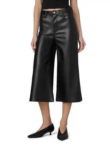 Joe's Jeans Women's The Vegan Leather Culotte Pants - Black | Thumbnail 3 Joe's Jeans Women's The Vegan Leather Culotte Pants - Black | Thumbnail 3