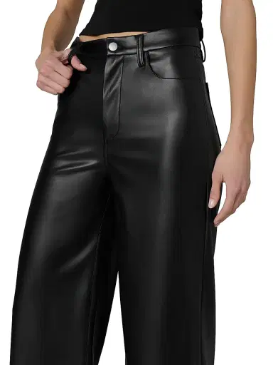 Joe's Jeans Women's The Vegan Leather Culotte Pants - Black | Thumbnail 6 Joe's Jeans Women's The Vegan Leather Culotte Pants - Black | Thumbnail 6