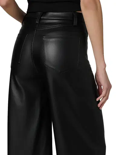 Joe's Jeans Women's The Vegan Leather Culotte Pants - Black | Thumbnail 7 Joe's Jeans Women's The Vegan Leather Culotte Pants - Black | Thumbnail 7