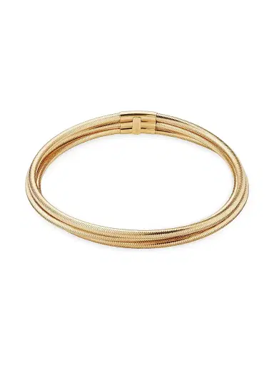 Oradina Women's 14K Yellow Gold Mesh Glamour Stack Bracelet - Gold | Thumbnail 5 Oradina Women's 14K Yellow Gold Mesh Glamour Stack Bracelet - Gold | Thumbnail 5
