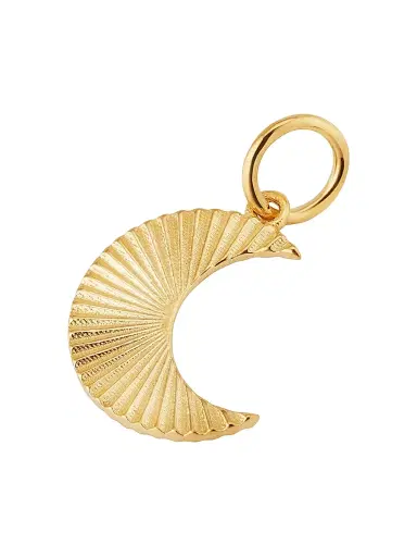 Oradina Women's 14K Yellow Gold Moonburst Charm Pendant - Gold | Thumbnail 5 Oradina Women's 14K Yellow Gold Moonburst Charm Pendant - Gold | Thumbnail 5