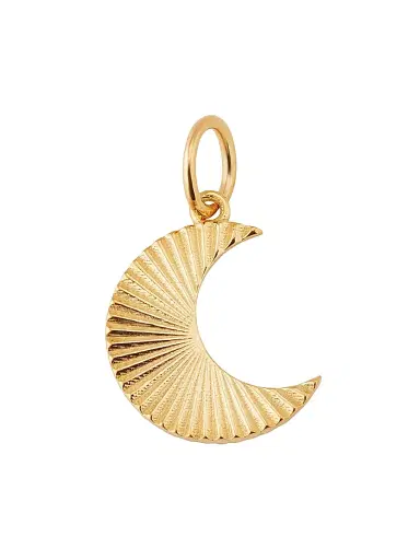 Oradina Women's 14K Yellow Gold Moonburst Charm Pendant - Gold | Thumbnail 1 Oradina Women's 14K Yellow Gold Moonburst Charm Pendant - Gold | Thumbnail 1