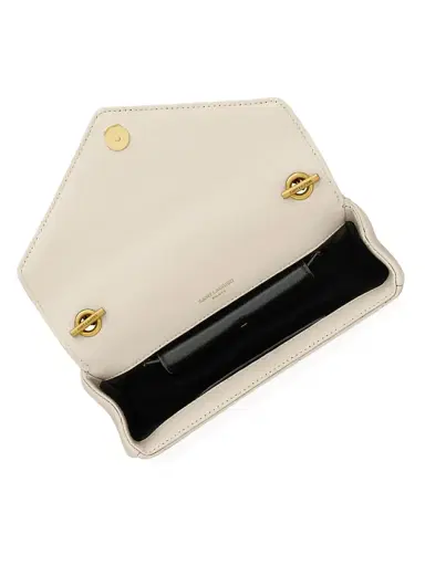 Saint Laurent Women's Loulou Mini Bag in Lambskin Leather - Blanc Vintage | Thumbnail 4 Saint Laurent Women's Loulou Mini Bag in Lambskin Leather - Blanc Vintage | Thumbnail 4