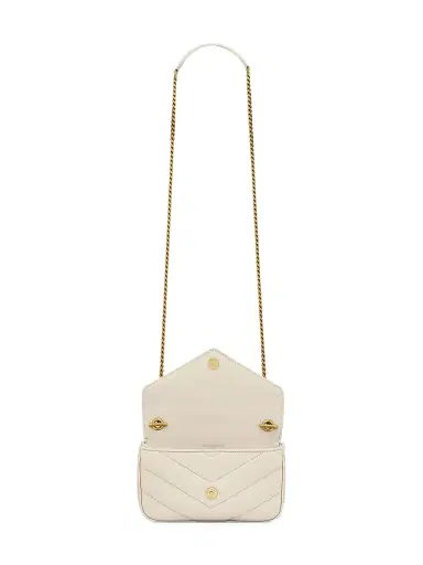 Saint Laurent Women's Loulou Mini Bag in Lambskin Leather - Blanc Vintage | Thumbnail 5 Saint Laurent Women's Loulou Mini Bag in Lambskin Leather - Blanc Vintage | Thumbnail 5