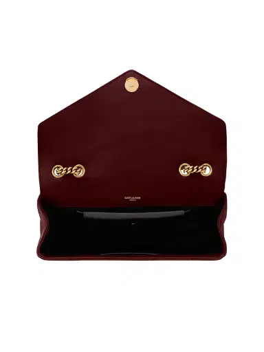 Saint Laurent Women's Loulou Shoulder Bag in Lambskin Leather - Rouge Cabernet | Thumbnail 5 Saint Laurent Women's Loulou Shoulder Bag in Lambskin Leather - Rouge Cabernet | Thumbnail 5