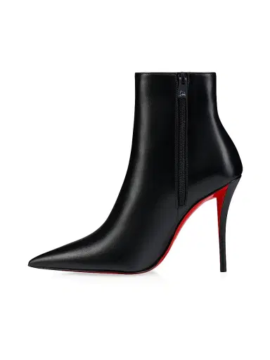 Christian Louboutin Women's Miss Z 100MM Leather Booty - Black - Size 13 | Thumbnail 4 Christian Louboutin Women's Miss Z 100MM Leather Booty - Black - Size 13 | Thumbnail 4