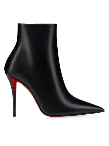 Christian Louboutin Women's Miss Z 100MM Leather Booty - Black - Size 13 | Thumbnail 1 Christian Louboutin Women's Miss Z 100MM Leather Booty - Black - Size 13 | Thumbnail 1